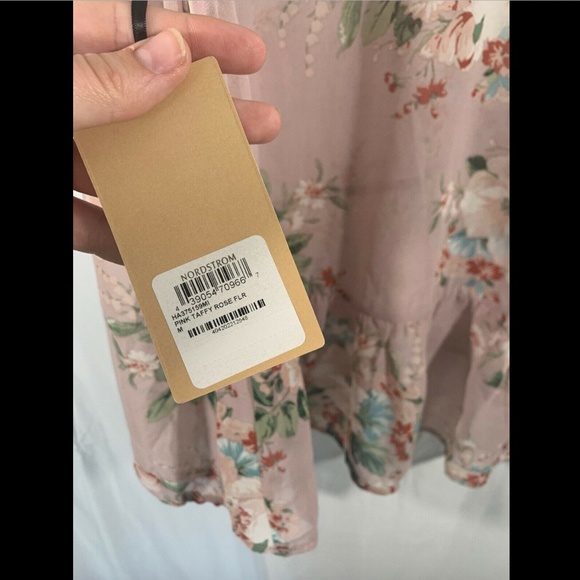 NWT $69 Halogen Ruffle Cold Shoulder Top Blouse in‎ Rose Pink [SZ Medium ] #2685 - Picture 7 of 8